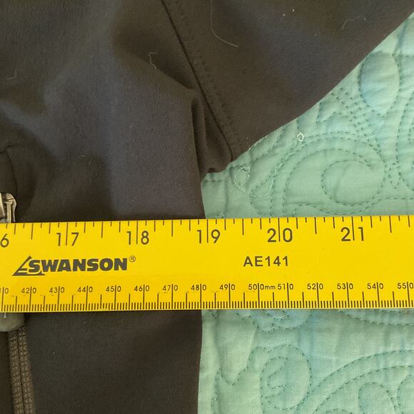 Land Rover Ibex Climawool Womens Full Zip Collared Jacket Black Green Medium - Picture 16 of 16